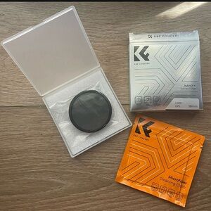 NEW K&F Concept 58mm Polarized Lens Filter with Cleaning Cloth